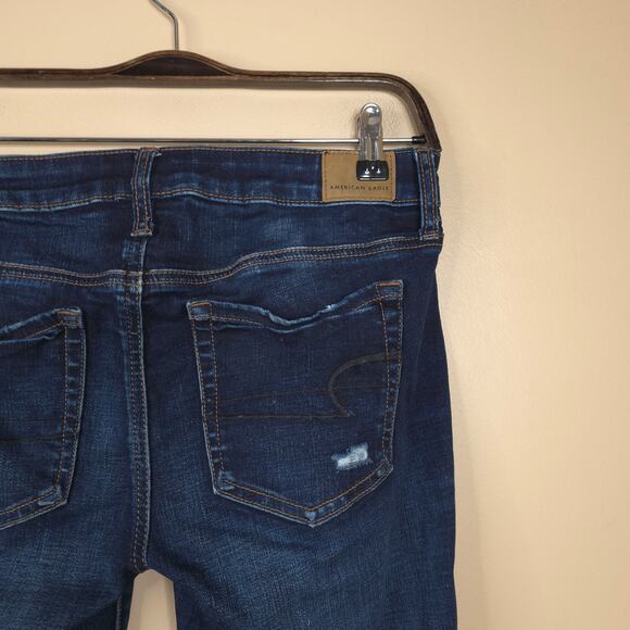 American Eagle Mid-rise Dark Wash Jegging Size 6 - Picture 7 of 12